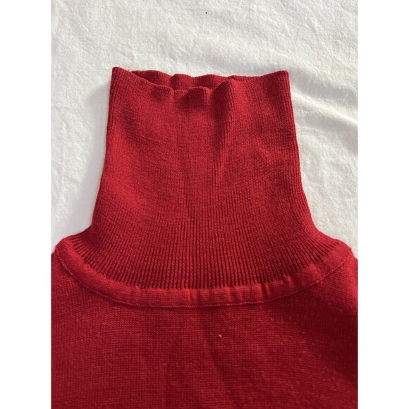 VTG Bogner Turtleneck Sweater 80's Ski Sporty Base Layer | Red | Womens Medium - Picture 7 of 16